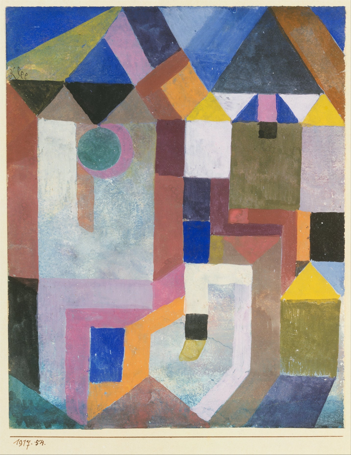 Arquitetura colorida - Paul Klee