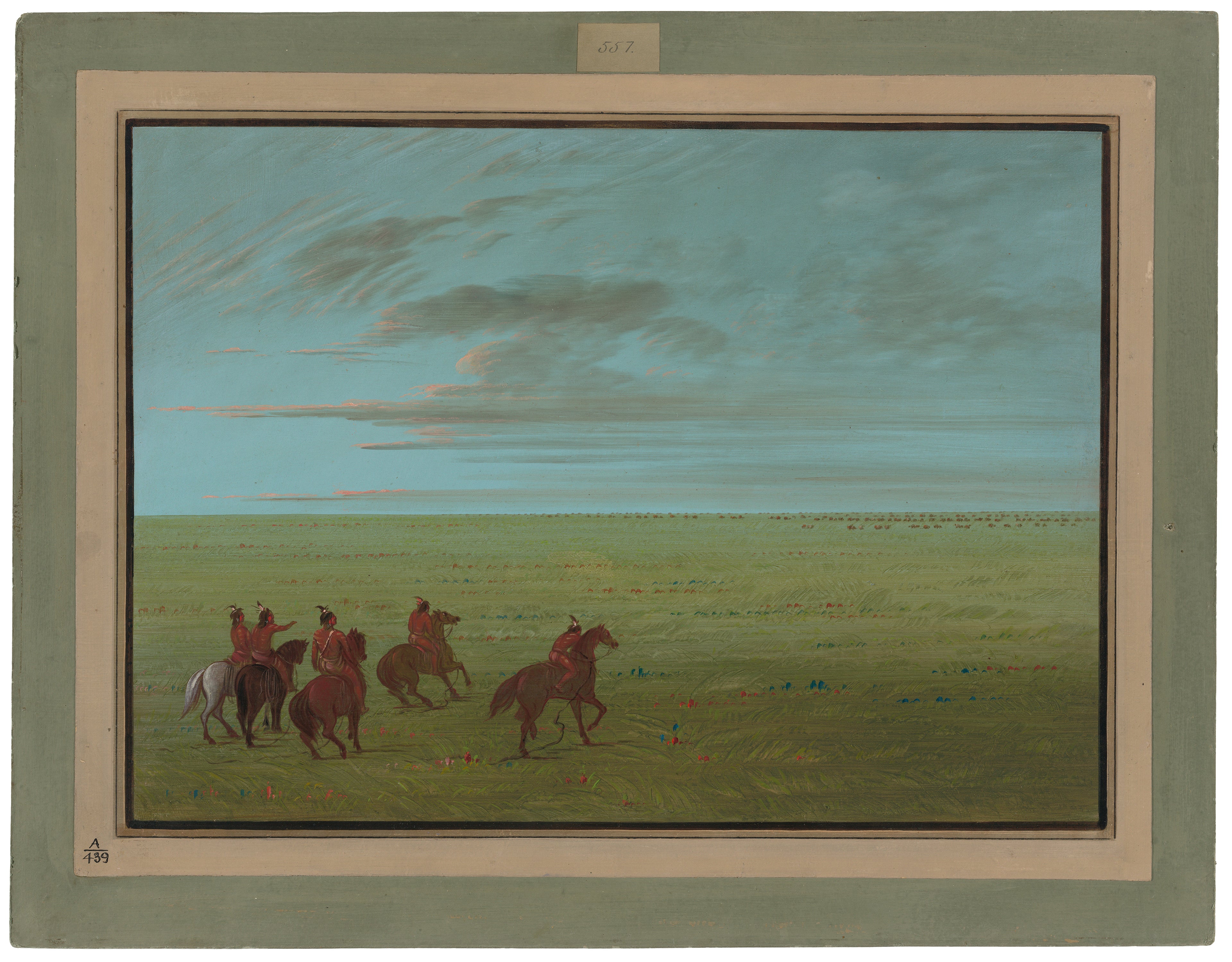 Départ de Connibos pour les chevaux sauvages - George Catlin