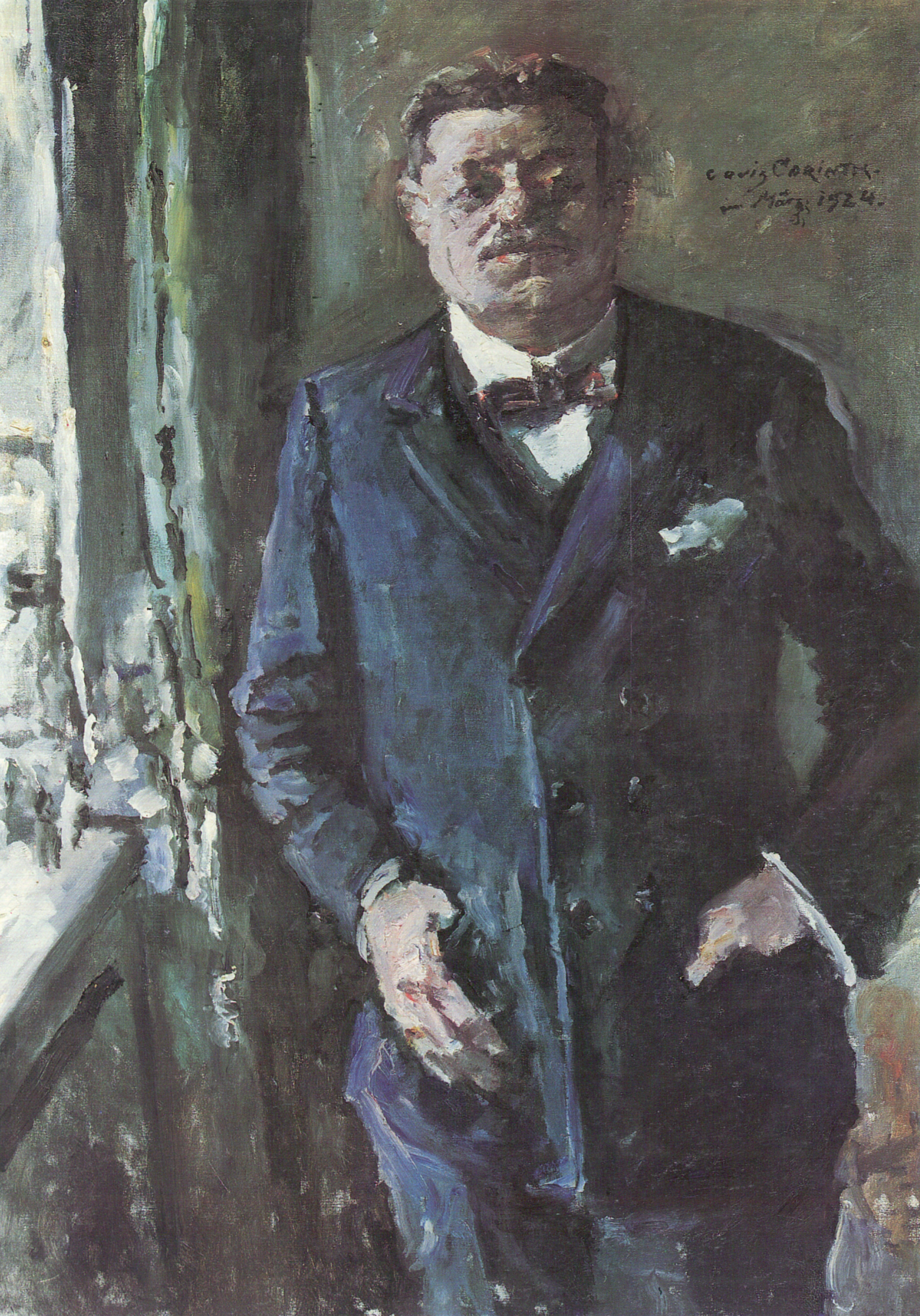 Portrait du Président du Reich Friedrich Ebert - Lovis Corinth image 1 copie peinte à la main à l’huile