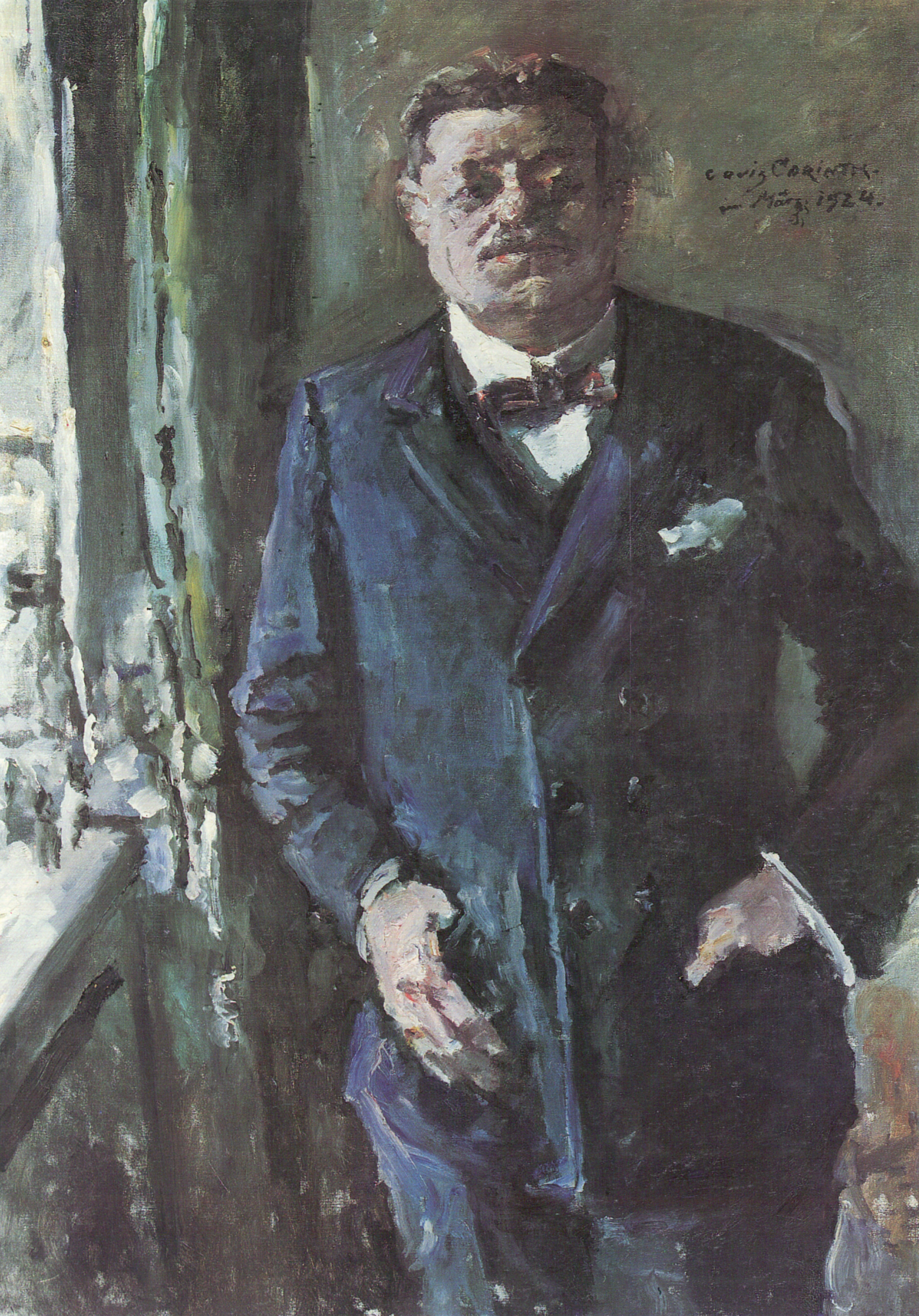 Portrait du Président du Reich Friedrich Ebert - Lovis Corinth image 1 copie peinte à la main à l’huile