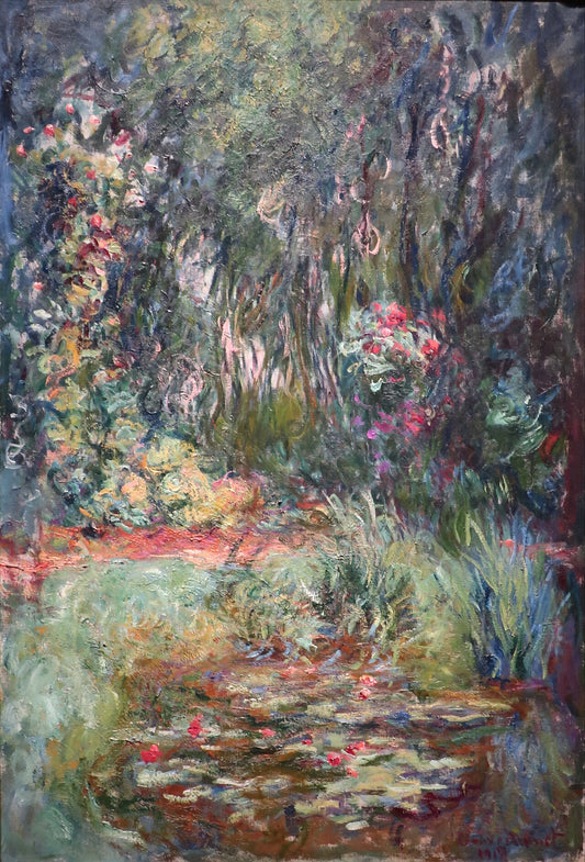 🍃 Canto do lago com nenúfares – Claude Monet
