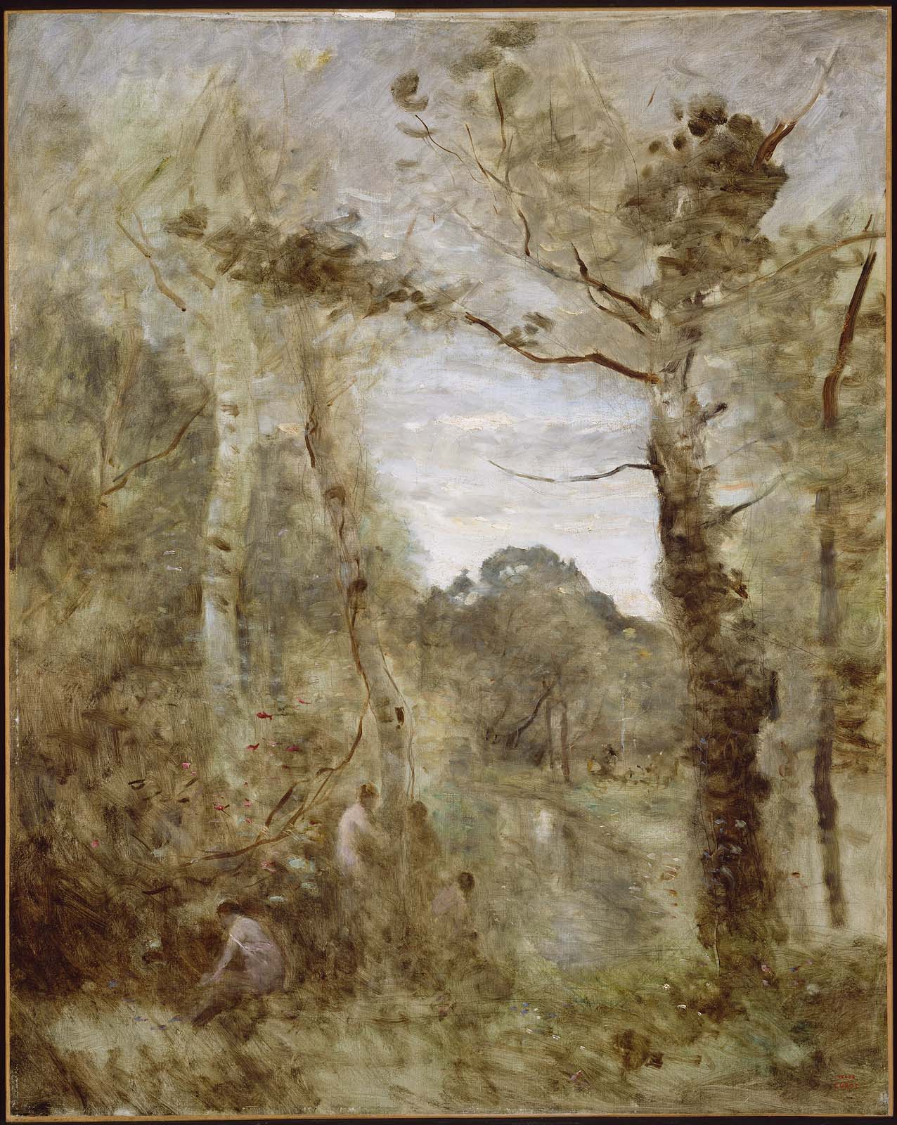Baigneurs dans une clairière - Jean-Baptiste Camille Corot