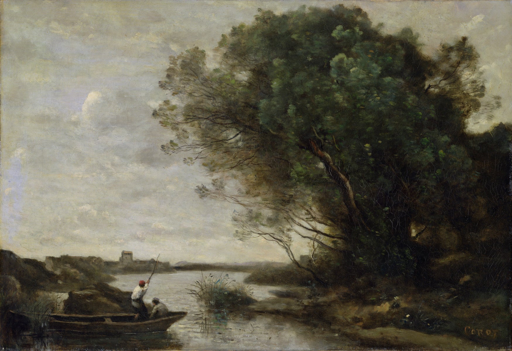 Le ferry - Jean-Baptiste Camille Corot