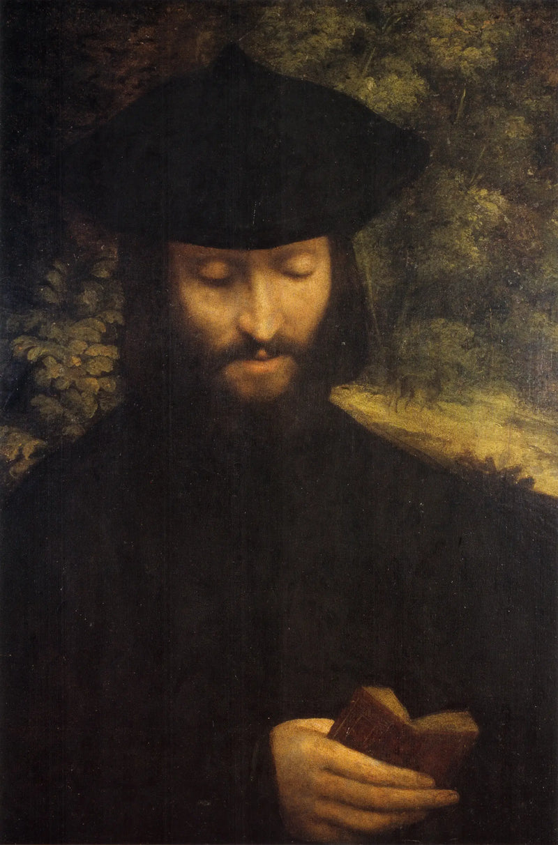 Retrato de um homem com um livro - Antonio da Correggio