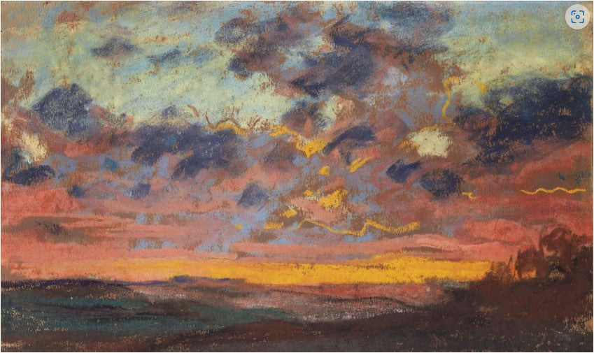 🌇 Pôr do sol – Claude Monet (cerca de 1868)