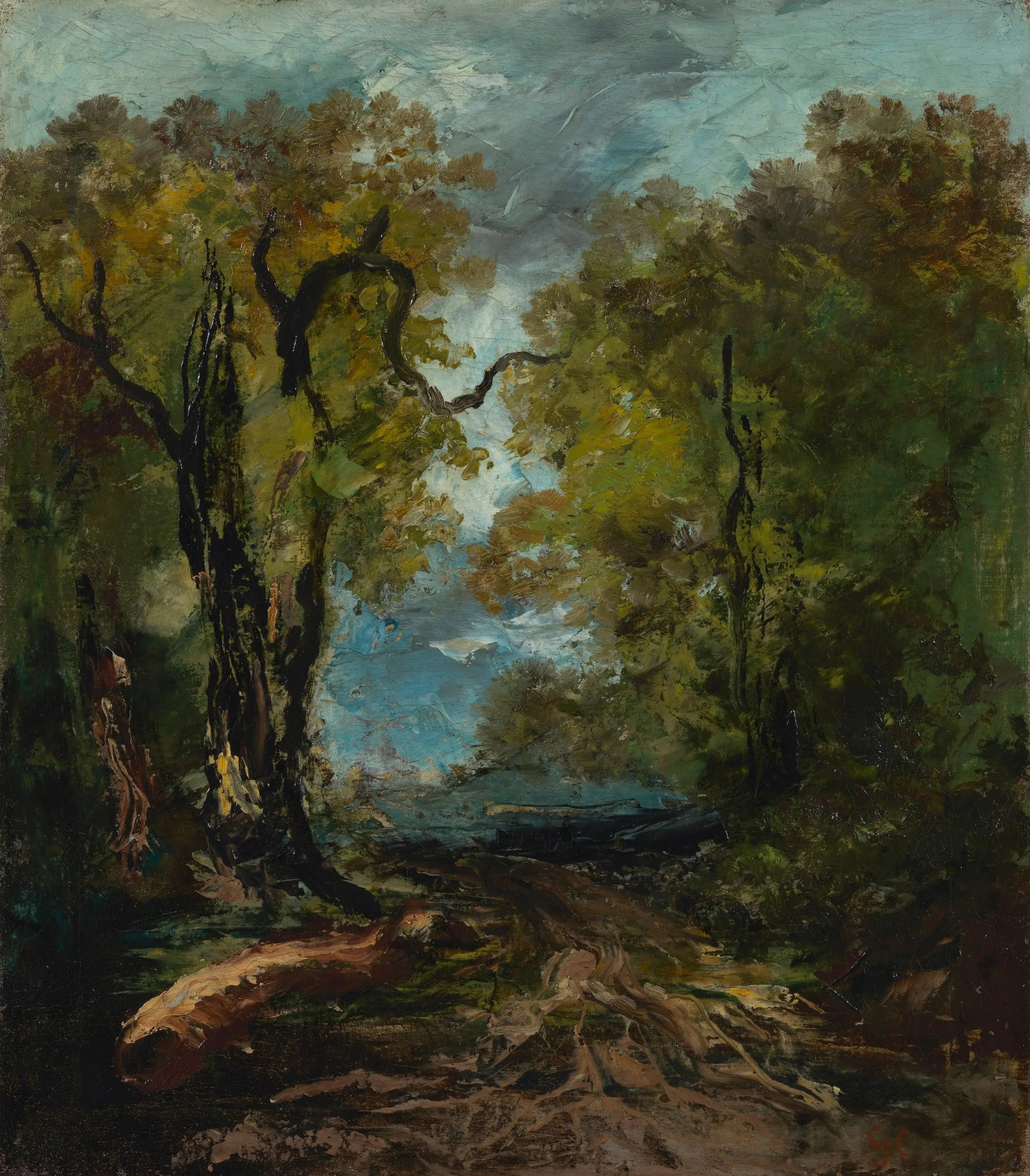 Au bord du lac - Gustave Courbet - Alpha Reproduction
