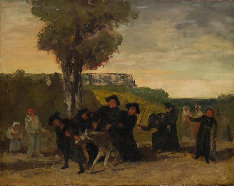 O retorno da conferência - Gustave Courbet