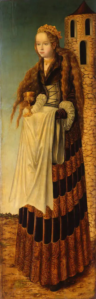 Santa Bárbara - Lucas Cranach, o Velho
