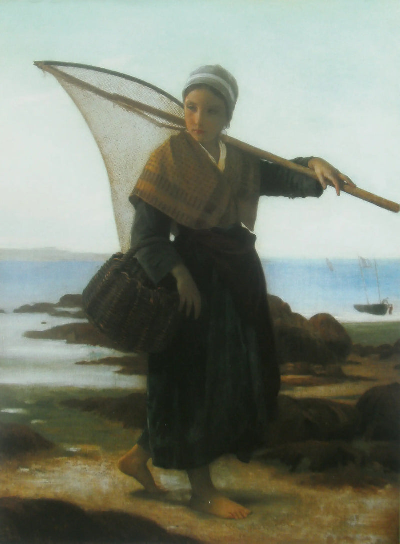 Pescadora de camarões - Bouguereau