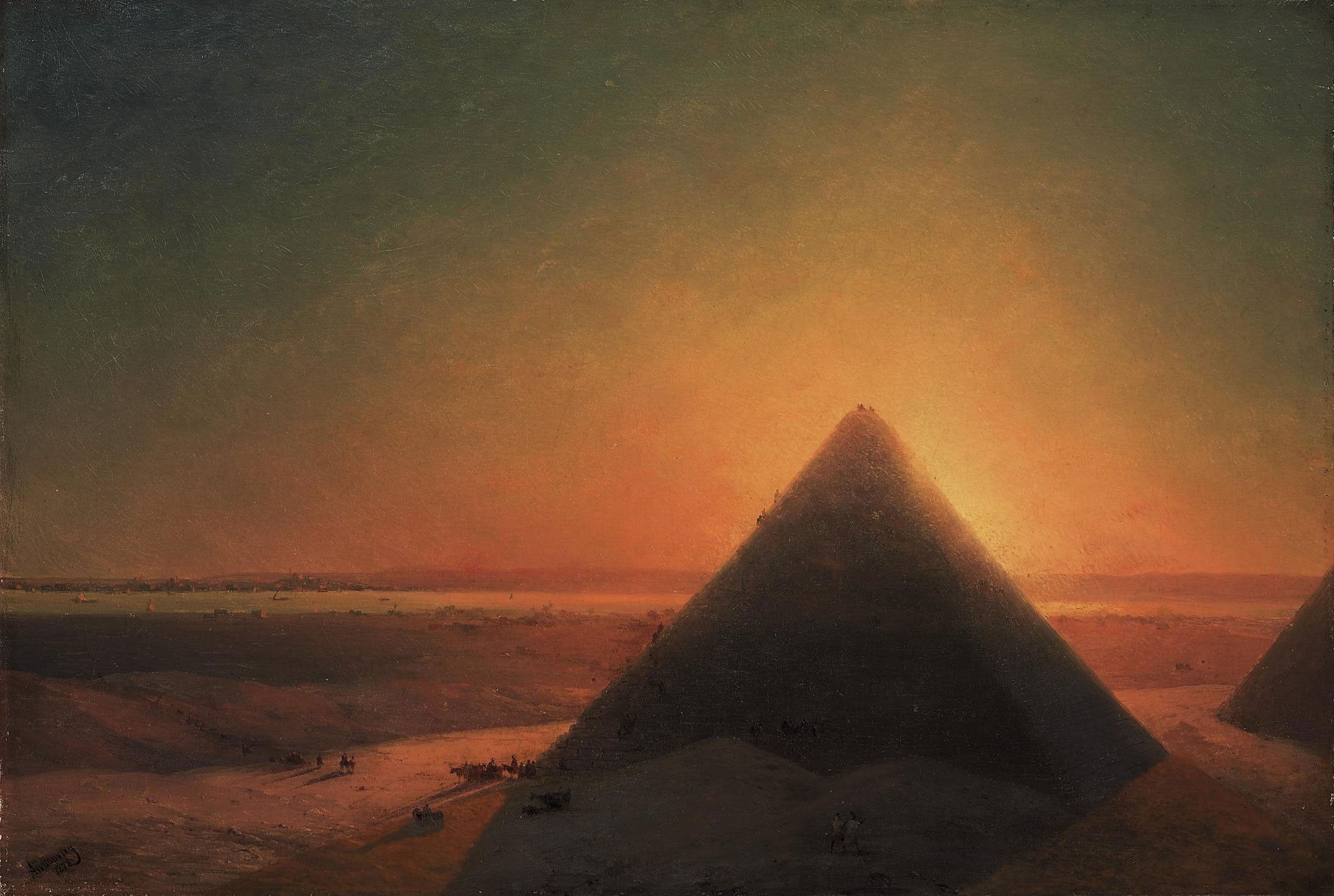 La Grande Pyramide de Gizeh - Ivan Aïvazovski