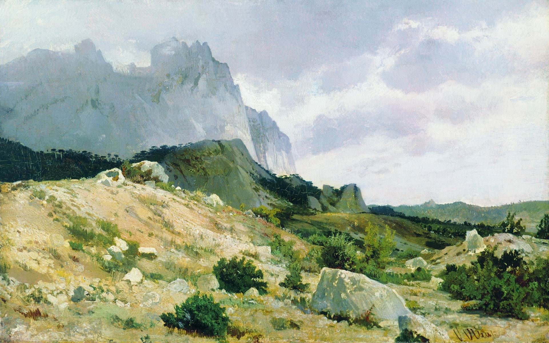Le paysage rocheux - Ivan Chichkine