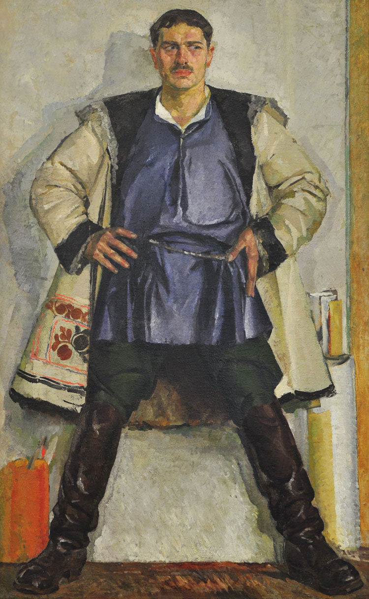 Autoportrait en manteau blanc, Fédir Krytchevsky, 1929