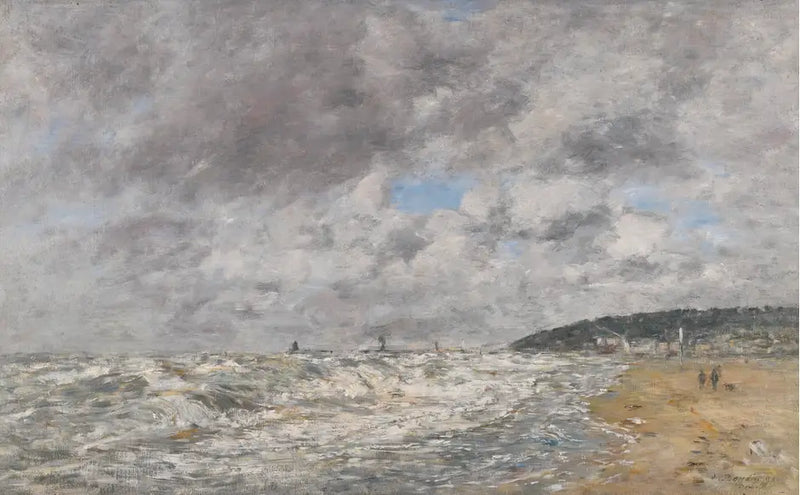 Deauville, a costa em tempo tempestuoso - Eugène Boudin
