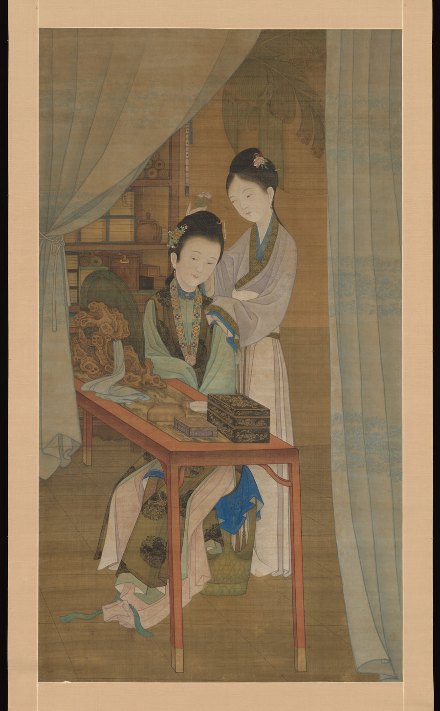 Woman at her dressing table - Leng Mei