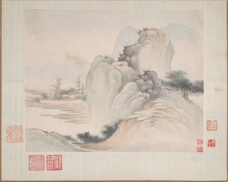 Landscapes painted for Yuweng - Fan Qi