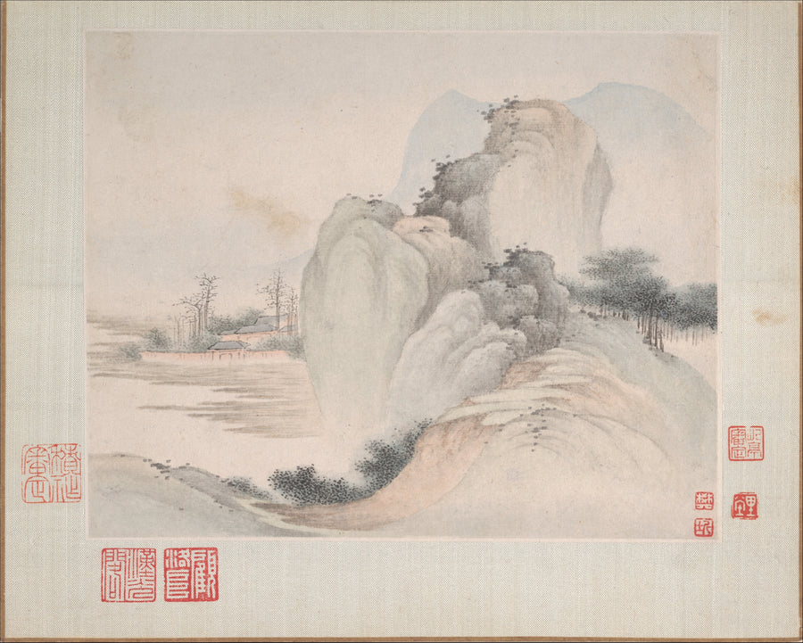 Landscapes painted for Yuweng - Fan Qi