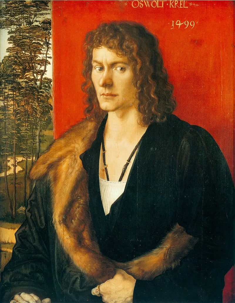 Retrato de Oswolt Krel : Oswolt Krel - Albrecht Dürer