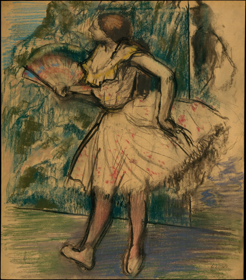 Dançarina com um leque - Edgar Degas