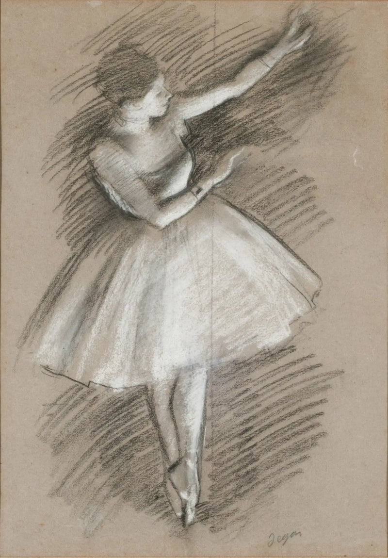 bailarina em branco - Edgar Degas