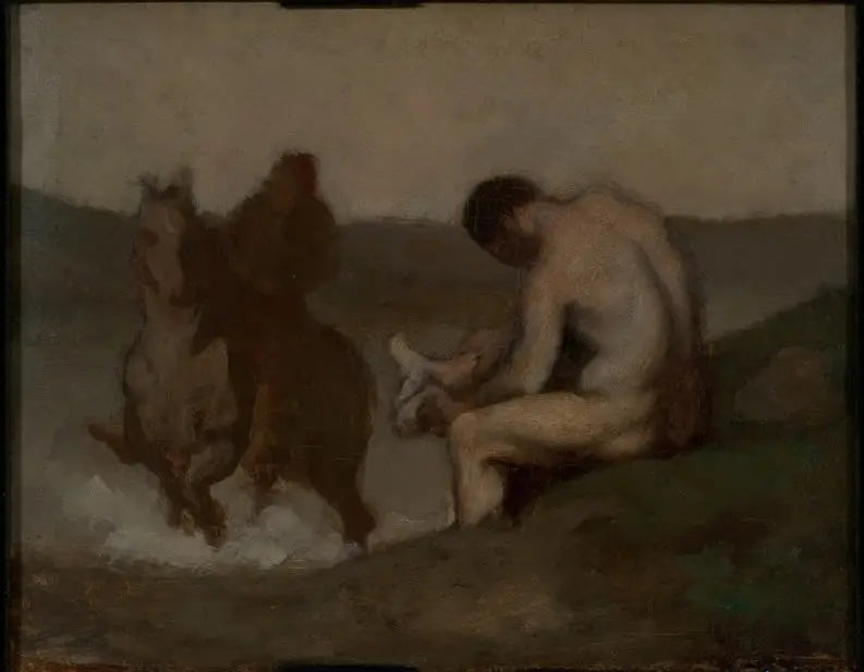 Banho (L'Abreuvoir) - Honoré Daumier
