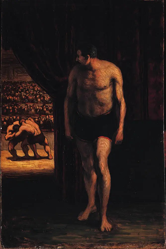 Os lutadores - Honoré Daumier