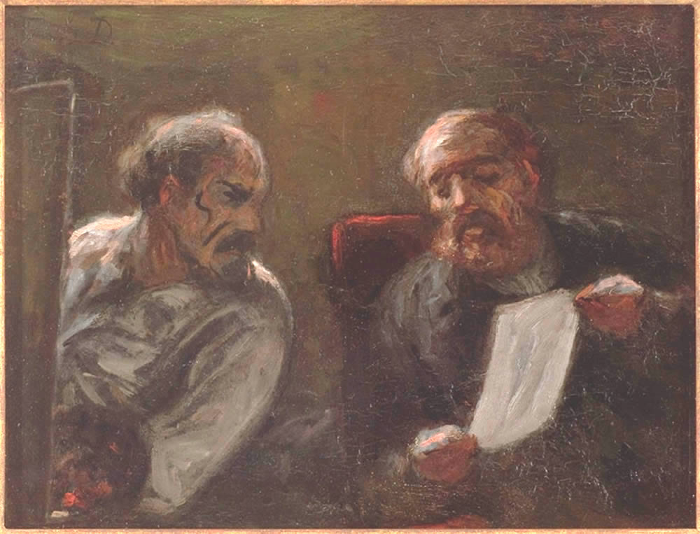 Causerie dans l'Atelier - Honoré Daumier