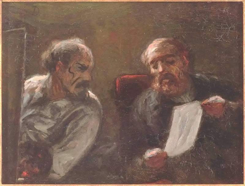Conversa no Ateliê - Honoré Daumier