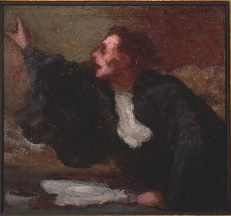 Advogado argumentando - Honoré Daumier