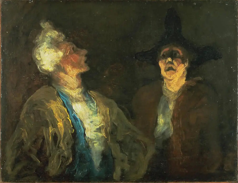 Dois Atores (Cena de comédia) - Honoré Daumier