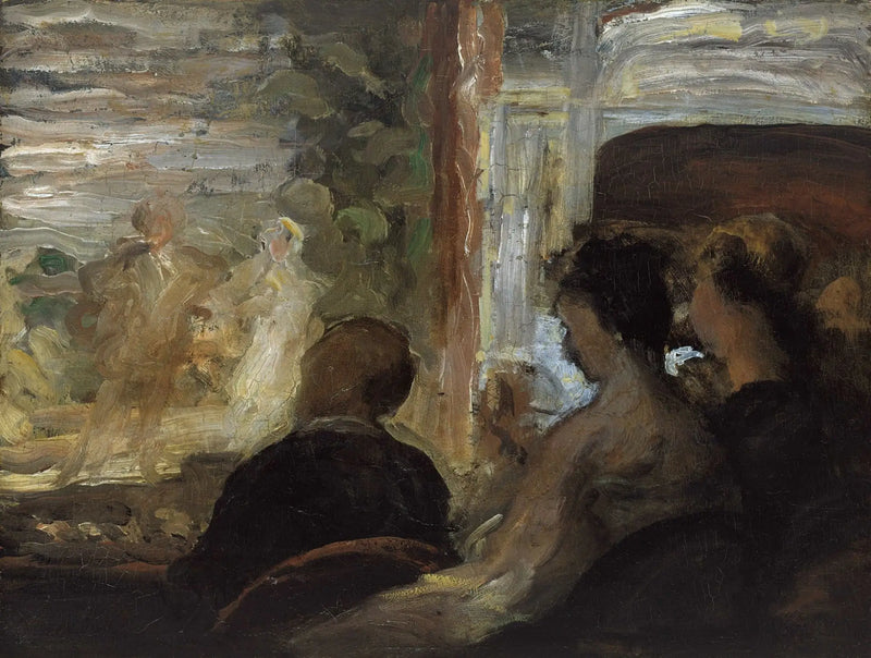Uma cabine no teatro - Honoré Daumier