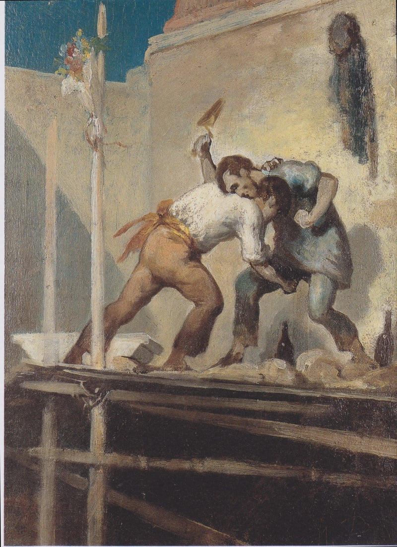 Combattre les maçons - Honoré Daumier