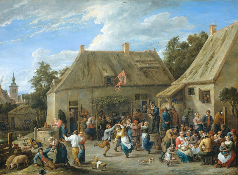 Camponesa Kermesse - David Teniers Júnior