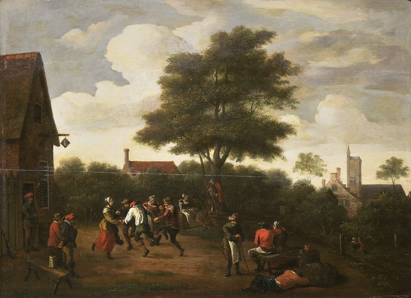 Camponeses dançando - David Teniers o Jovem