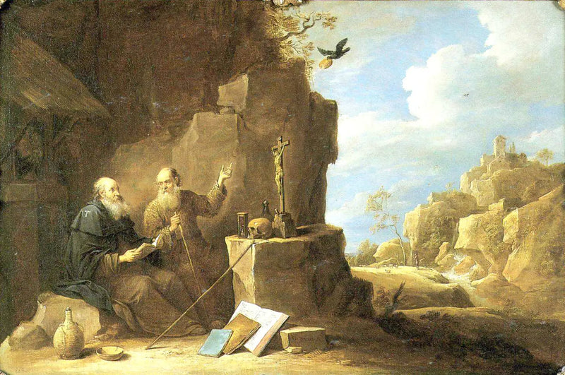 Os santos Paulo e Antônio - David Teniers, o Jovem