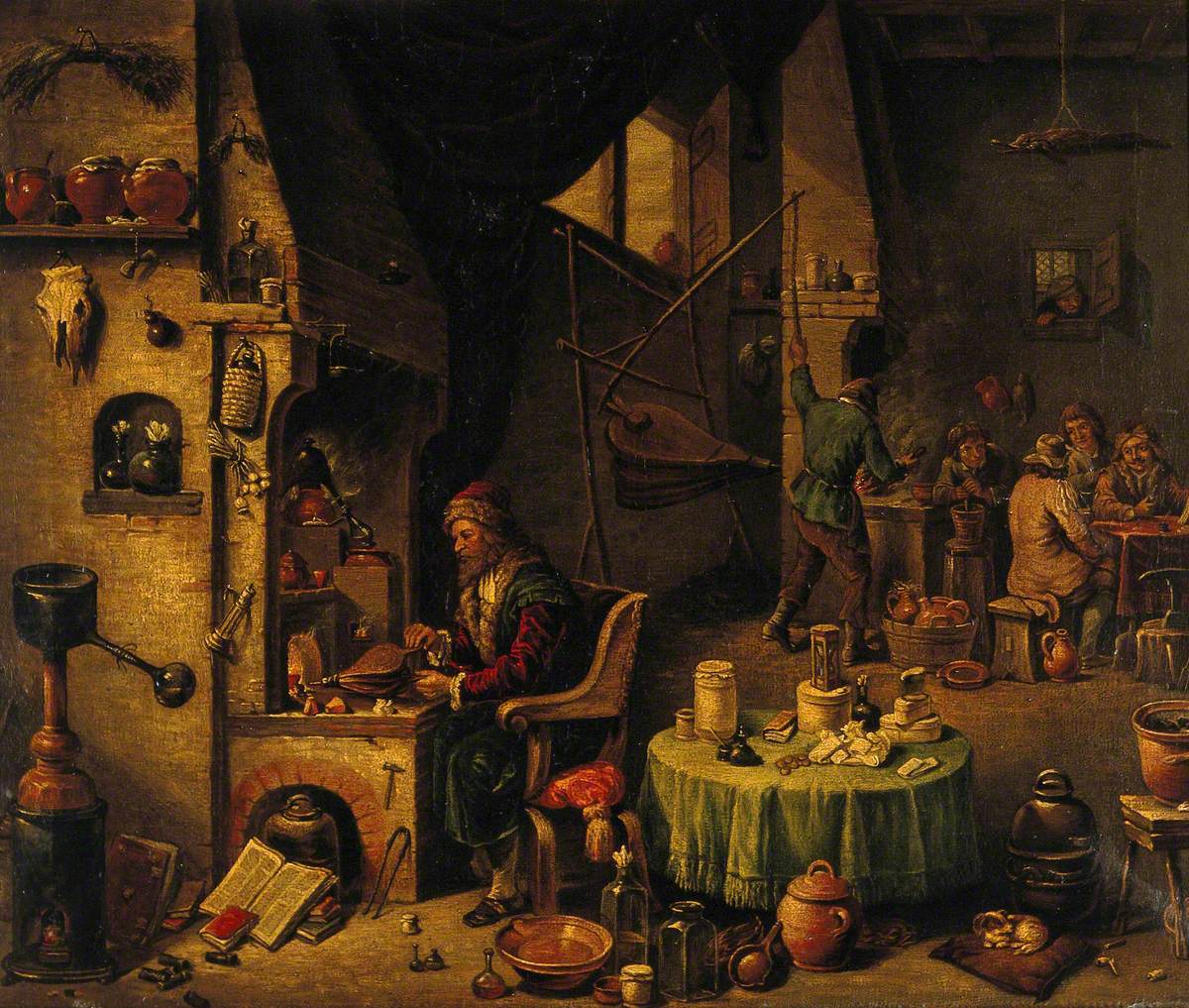 Un alchimiste dans son laboratoire - David Teniers le Jeune