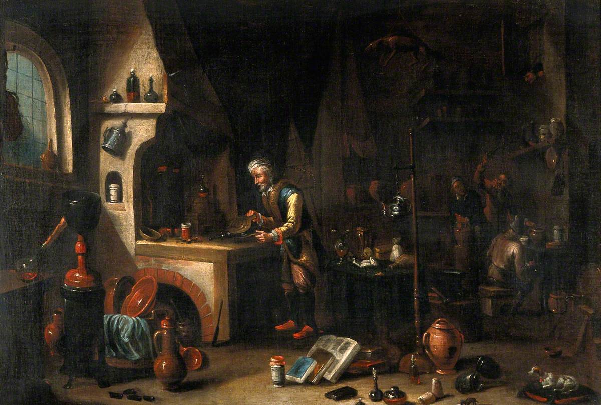 Un alchimiste dans son laboratoire - David Teniers le Jeune