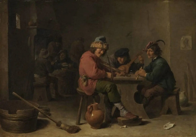 Os agricultores tocam música - David Teniers, o Jovem