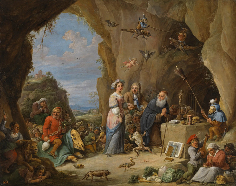 A Tentação de Santo Antônio - David Teniers Júnior
