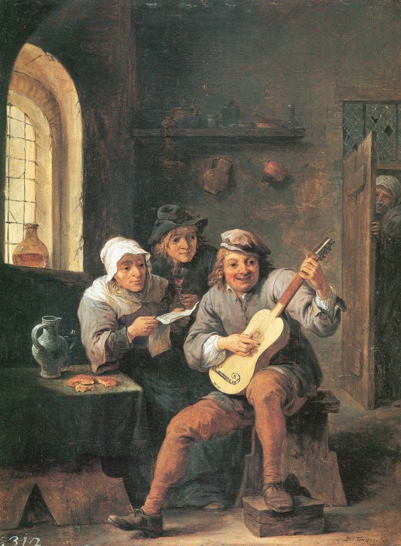 O tocador de alaúde - David Teniers, o Jovem