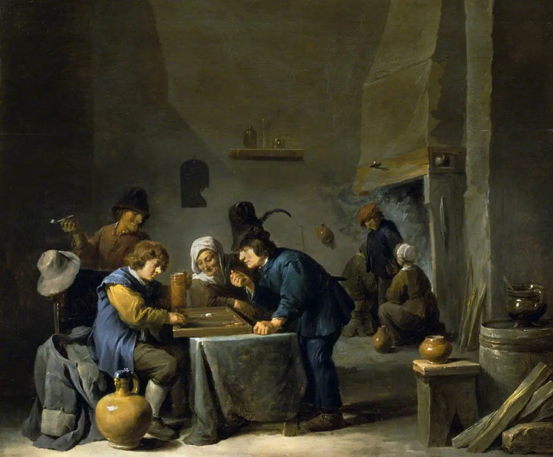 Jogadores de Trictrac - David Teniers Júnior