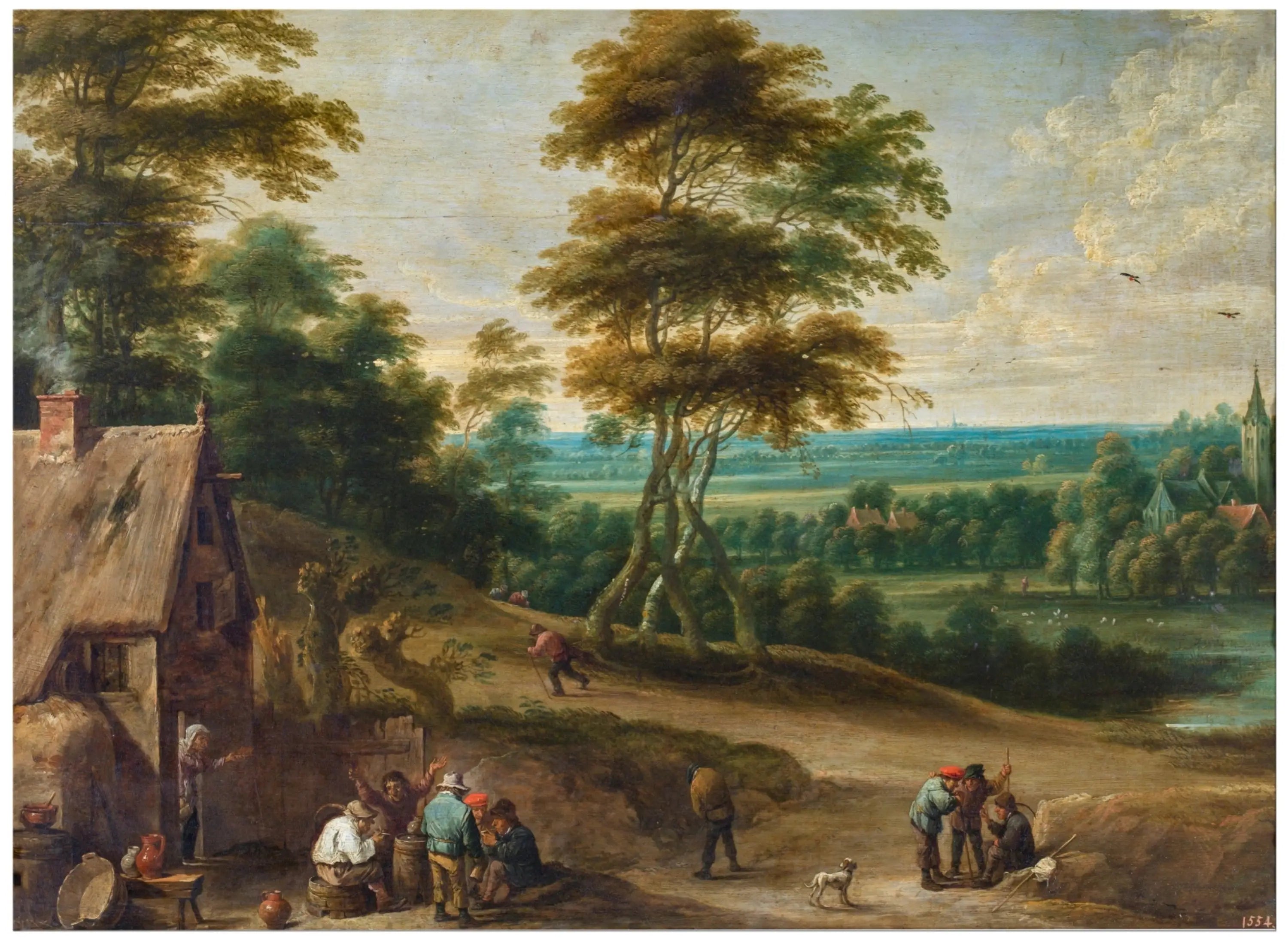 Déjeuner des villageois - David Teniers le Jeune - Alpha Reproduction