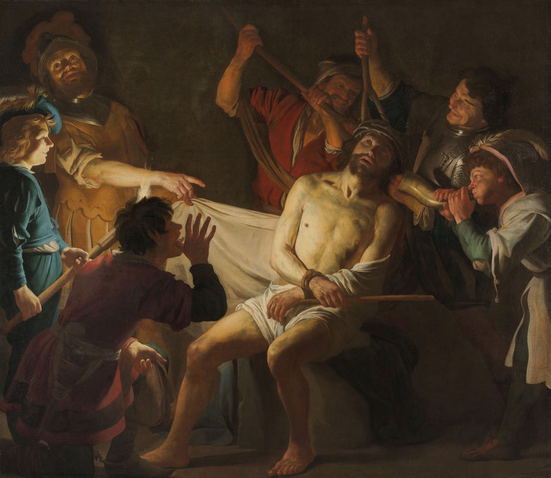 O Cristo coroado de espinhos - Gerrit van Honthorst