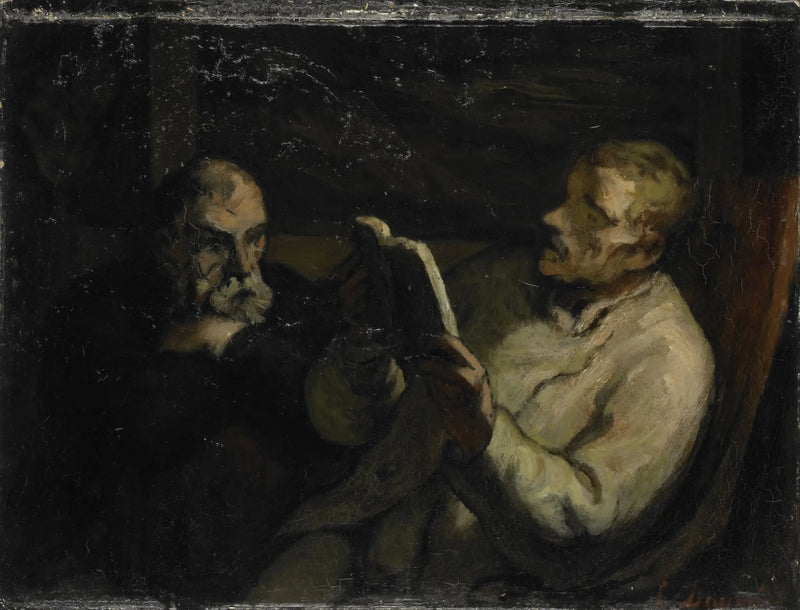 A leitura - Honoré Daumier