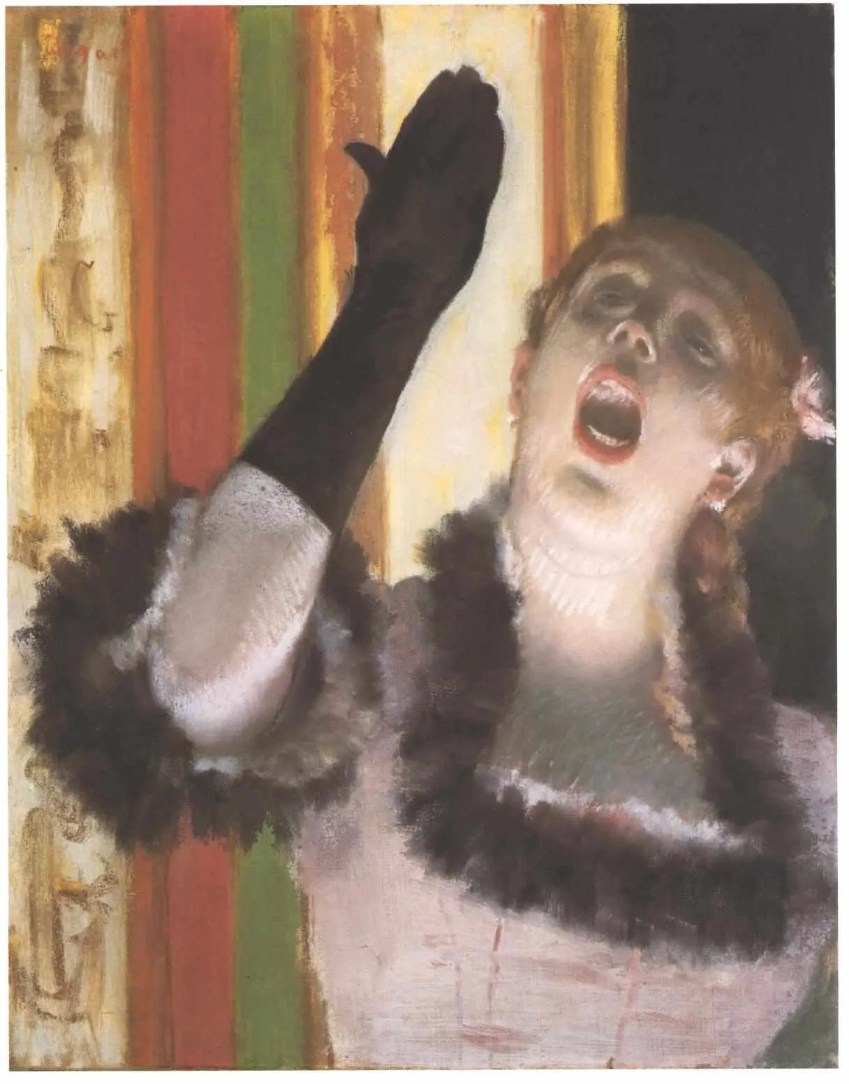 Reproduction du tableau « Chanteuse de Café - Edgar Degas » par Alpha Reproduction en peinture à l’huile