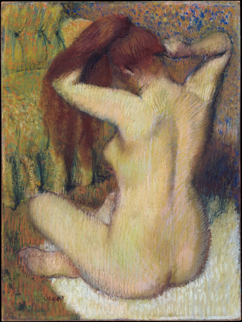 Mulher se penteando - Edgar Degas