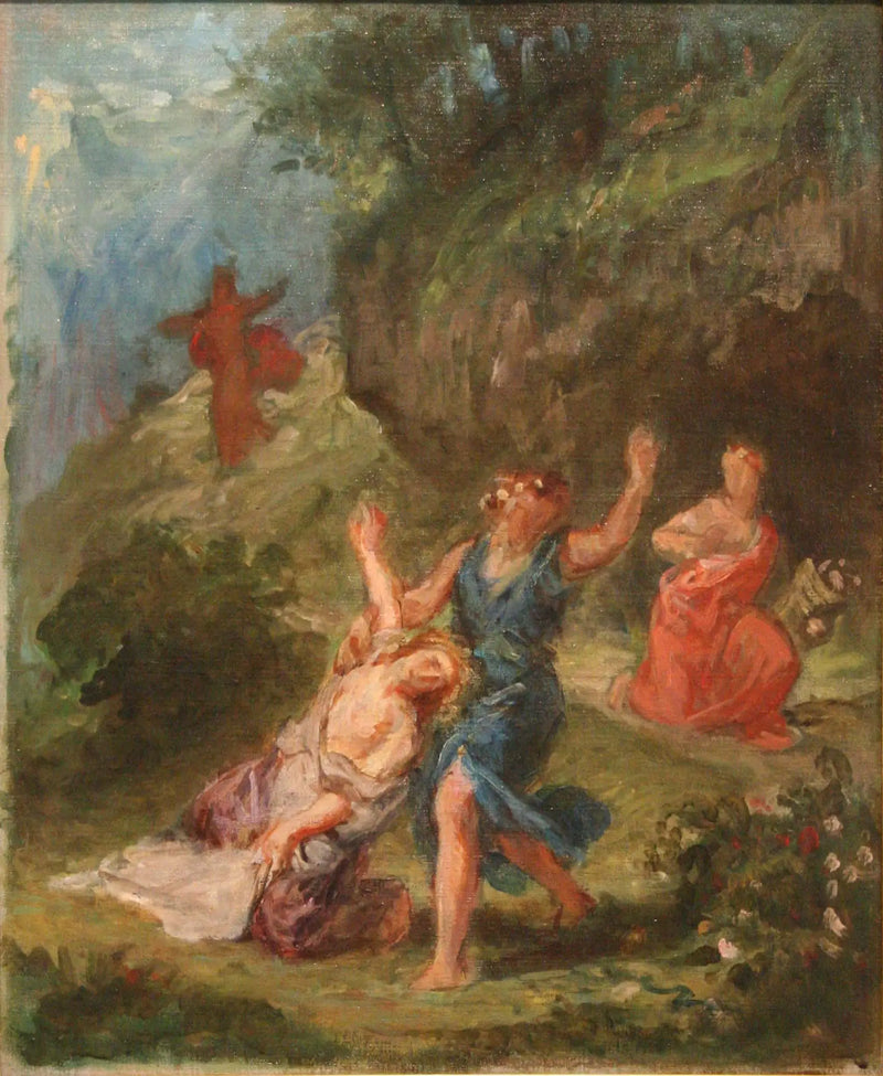 Orfeu socorrendo Eurídice - Eugène Delacroix