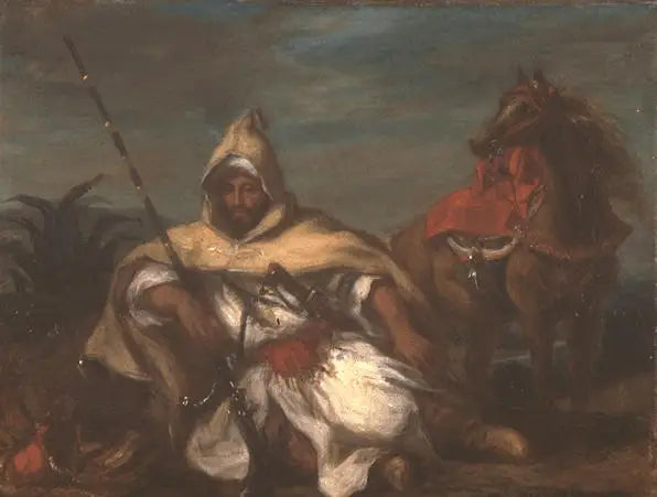 Cavaleiro da guarda do sultão do Marrocos - Eugène Delacroix