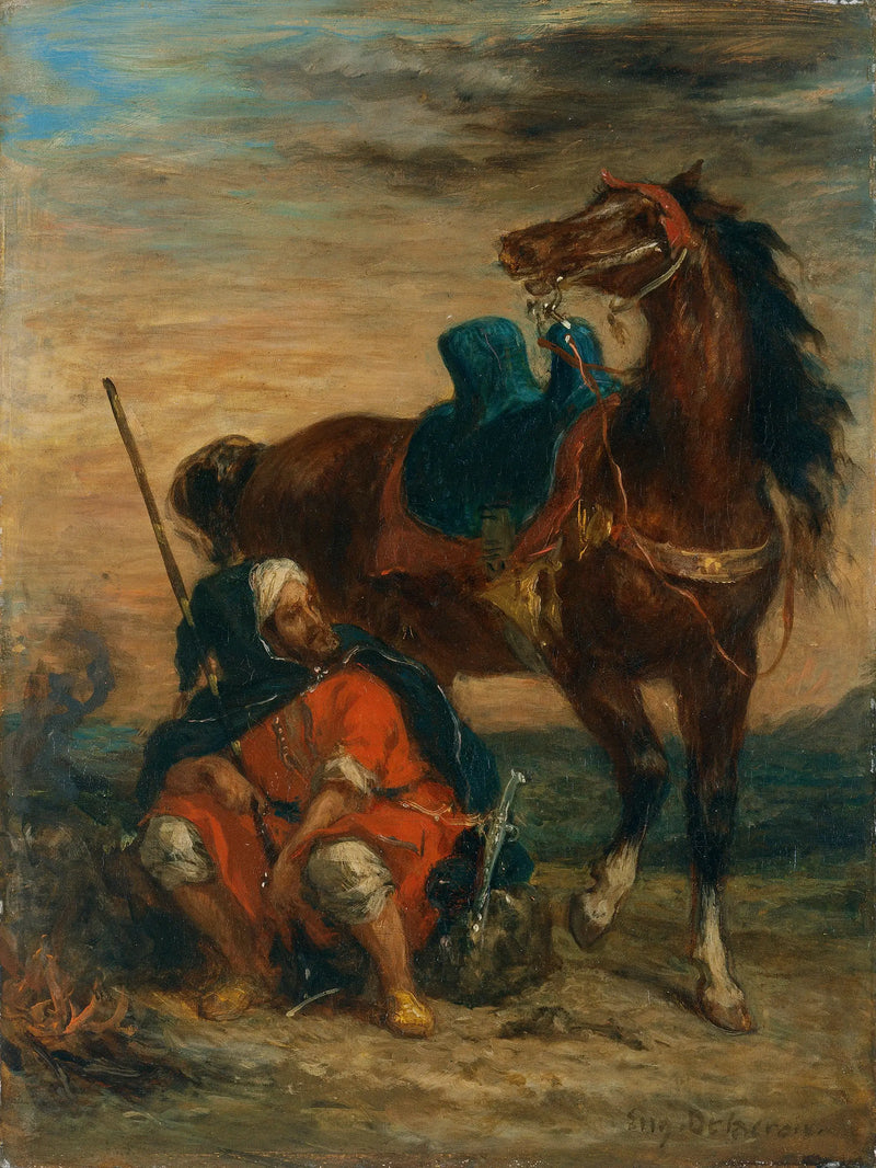 Cavaleiro árabe - Eugène Delacroix