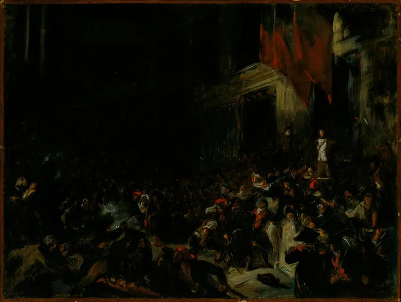 Boissy d'Anglas na Convenção - Eugène Delacroix