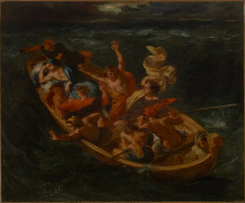 O Cristo no Lago de Genesaré - Eugène Delacroix